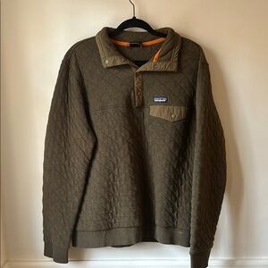 Patagonia Olive Men’s Quilted Pullover